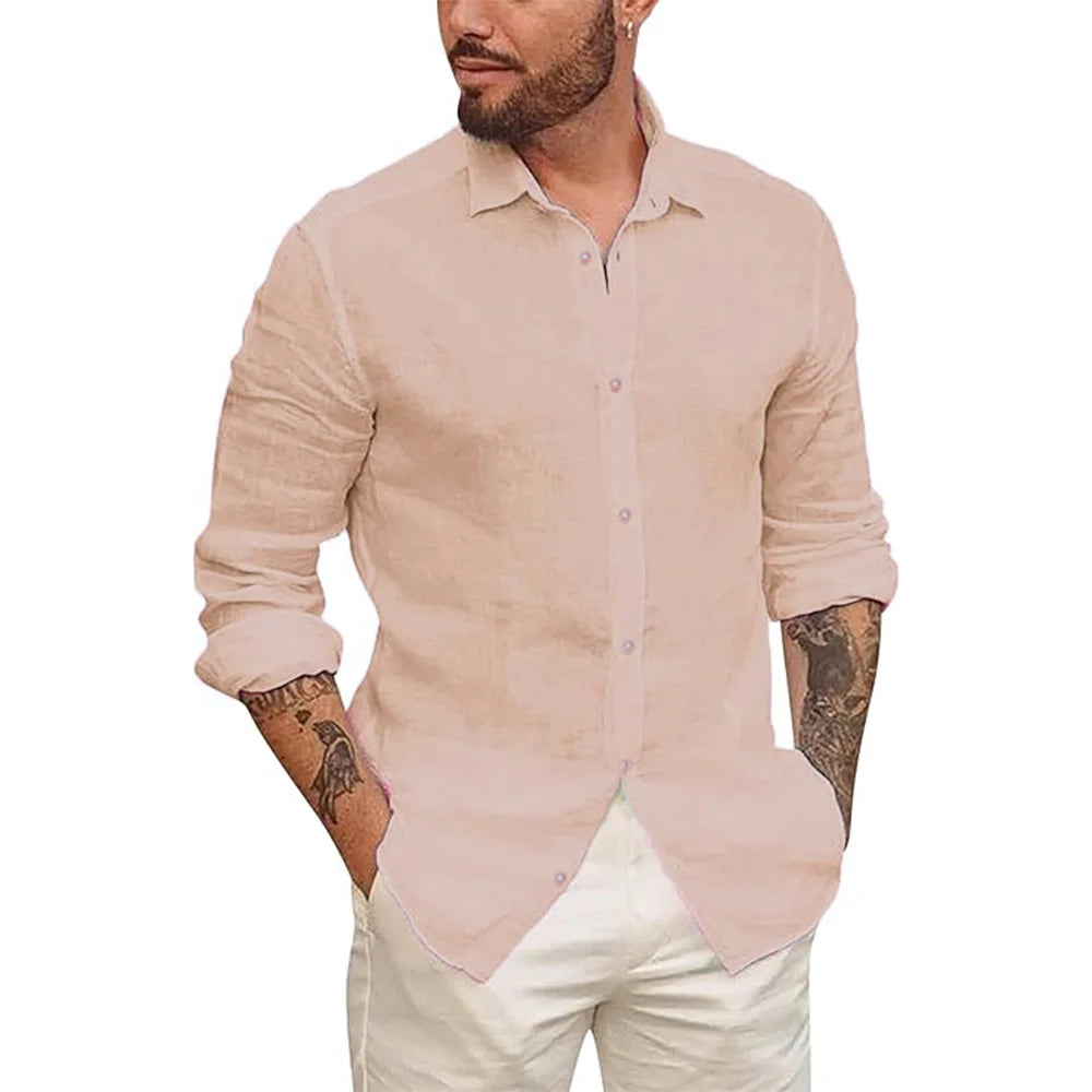 Lightweight Linen Beach Shirt