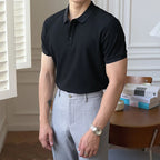 Slim Stripe Polo – Refined Elegance