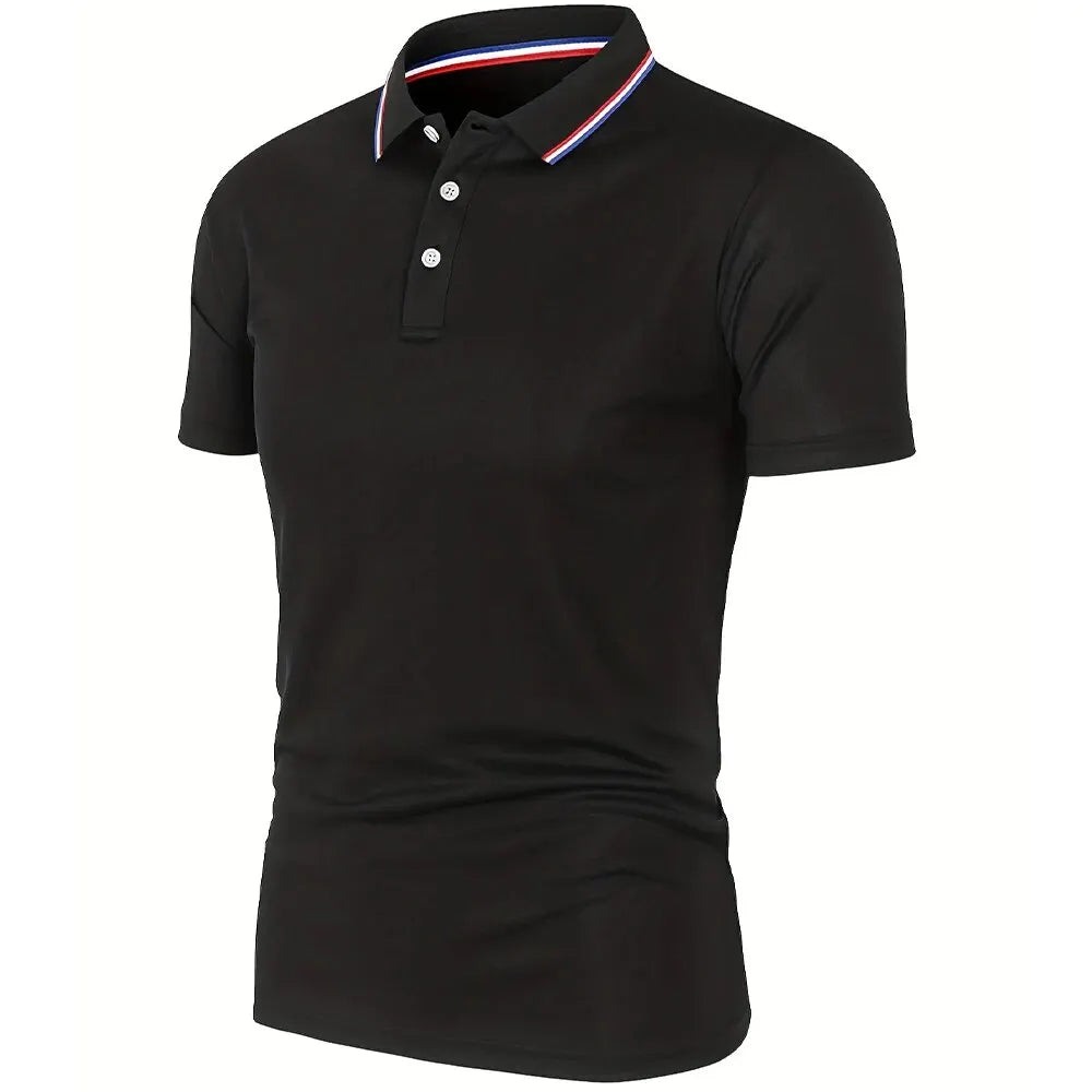 The Brighton Tricolor Accent Polo