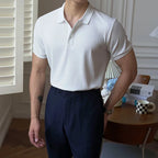 Slim Stripe Polo – Refined Elegance