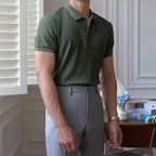 Slim Stripe Polo – Refined Elegance