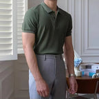 Slim Stripe Polo – Refined Elegance