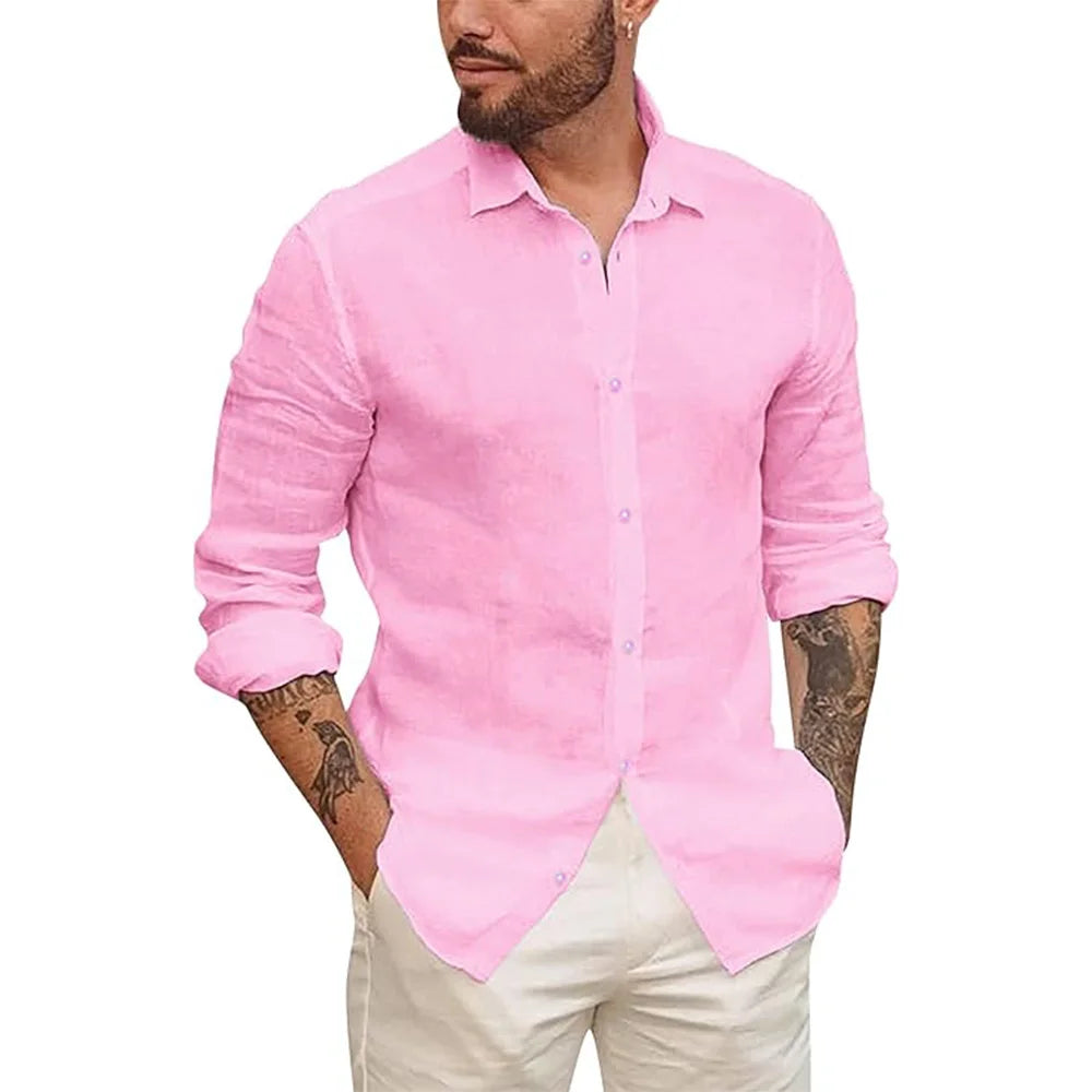 Lightweight Linen Beach Shirt