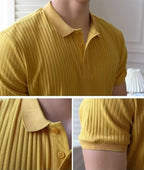 Slim Stripe Polo – Refined Elegance