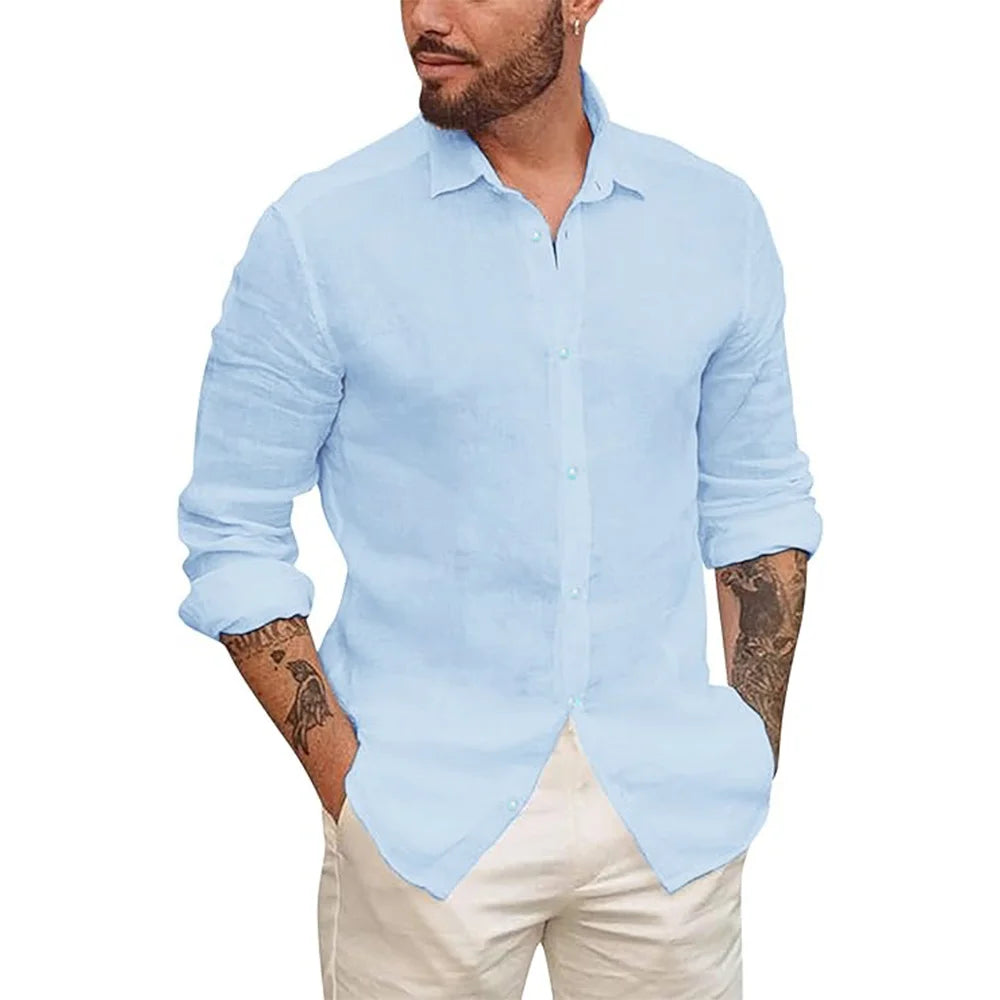 Lightweight Linen Beach Shirt