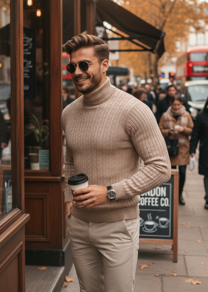 High-Neck Sweater – Autumn/Winter Warmth & Style